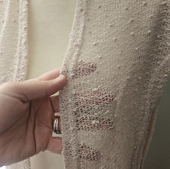 Long open front sheer like cover jacket/kimona/ cardigan - Picture 2 of 5